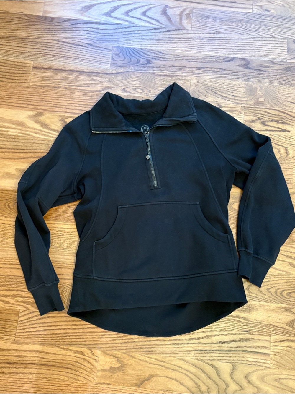 lululemon athletica Black Half-Zip Pullover Hoodie